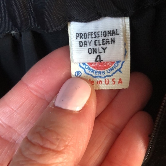 Miss O by Oscar de la Renta Black Velvet One Shoulder Dress Size 4- Stunning! - Picture 8 of 8